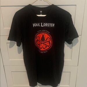Hail Lobster Clean Your Room Tell The Truth Jordan Peterson Black Tee Medium